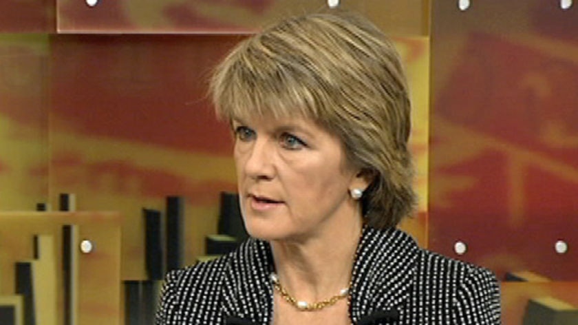 TV Still of Deputy Opposition Leader Julie Bishop