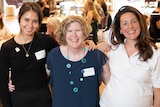 Gabriella Tiernan, Nanette Herlihen and Dr Melina Georgousakis at the women in STEM Wikipedia Edit-a-Thon.