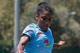 Jasmyne Spencer scores against Canberra United