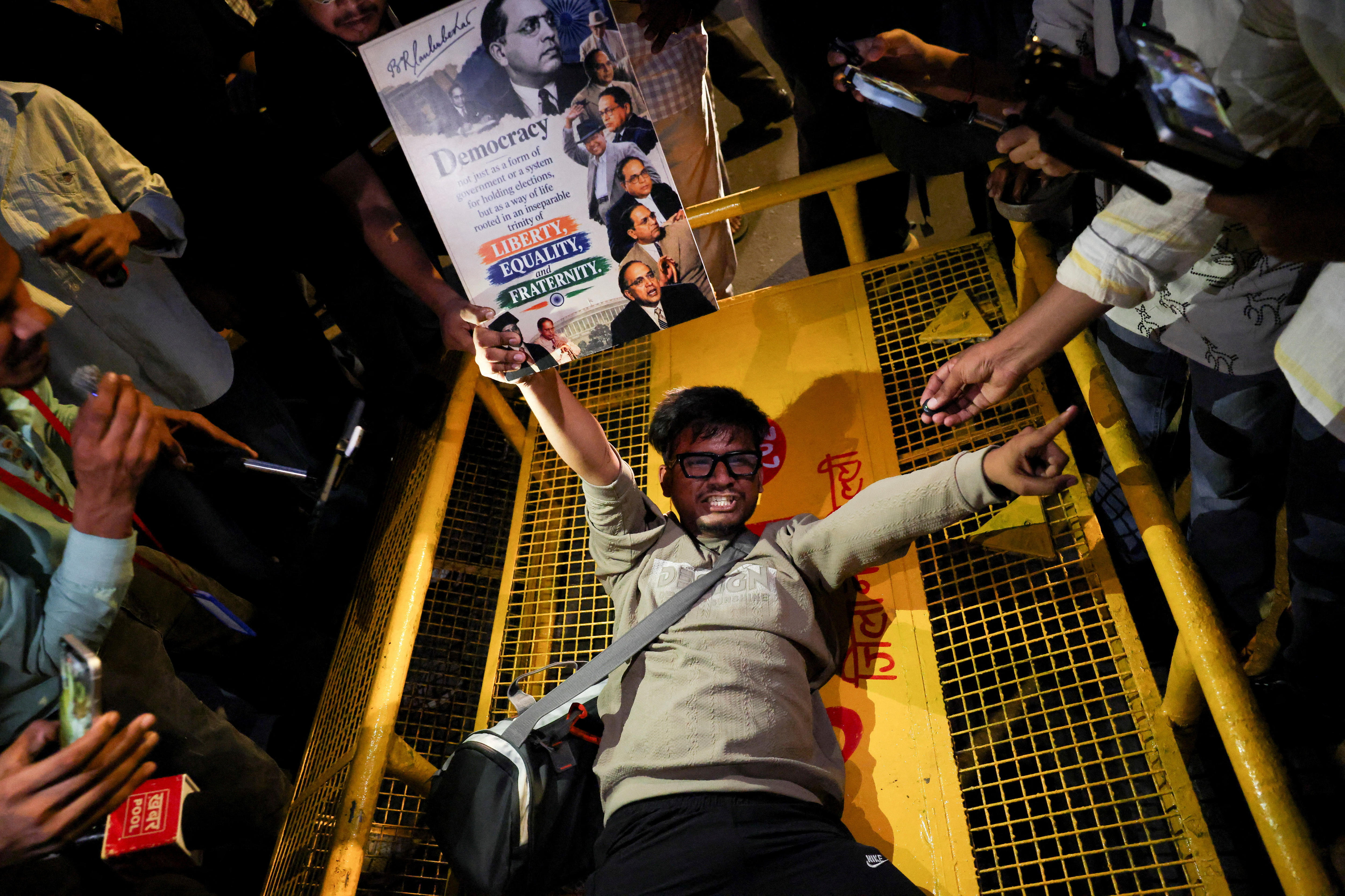 Delhi a fortress as 'cockroach' protesters show no sign of backing down