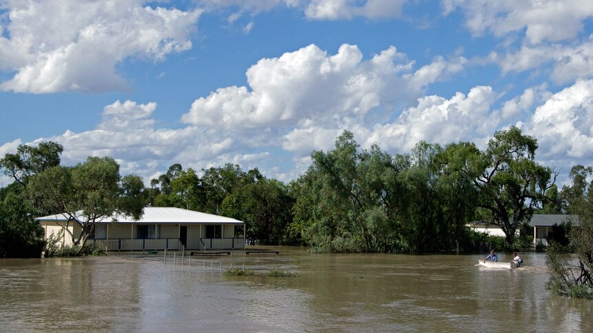Floodwaters inundate Ashley home