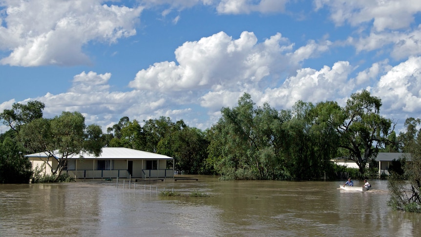 Floodwaters inundate Ashley home