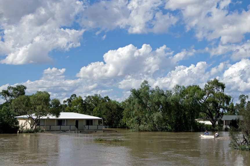 Floodwaters inundate Ashley home