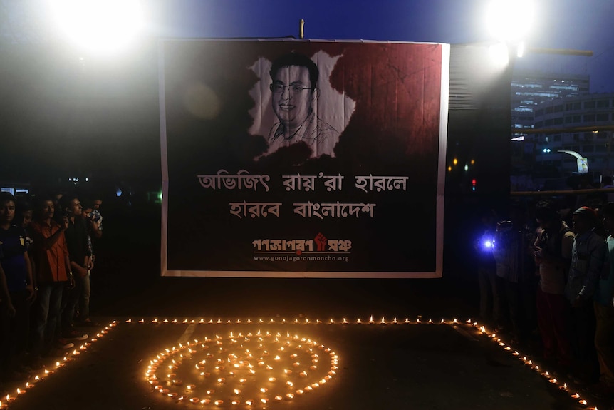 Shrine to murdered US blogger Avijit Roy