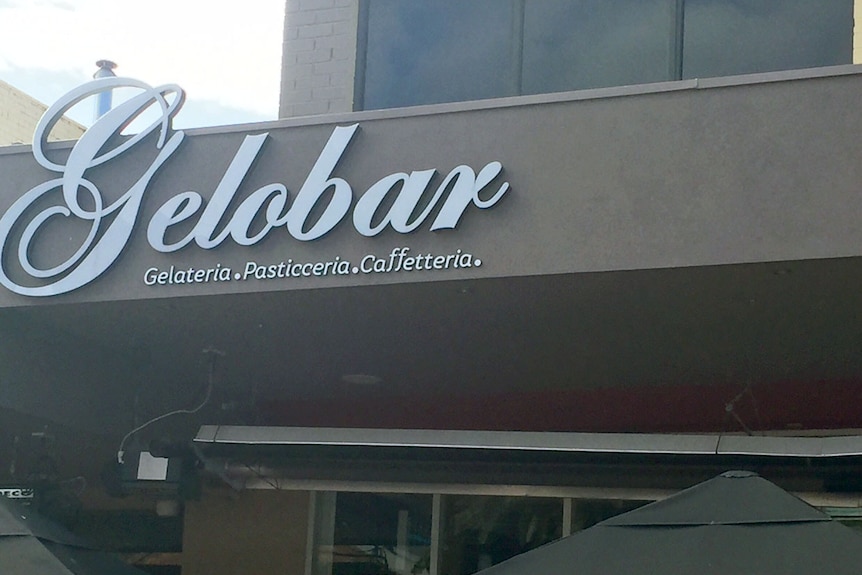 Outside of Gelobar in Brunswick East near a fatal shooting in Melbourne