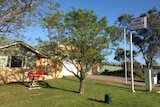 A sign saying fire station stands outside the Success fire station south of Perth