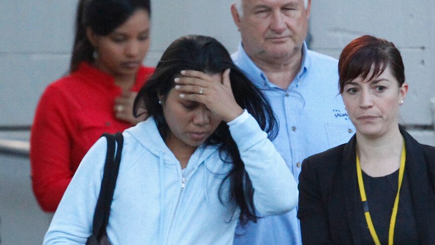 Febyanti Herewila, the widow of convicted Bali Nine drug smuggler Andrew Chan