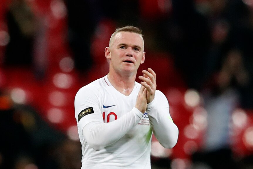 Wayne Rooney plays for England