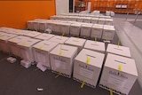 Local council election ballot boxes