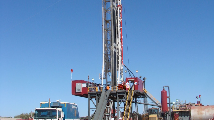 The newest biggest on-shore drilling rig in WA