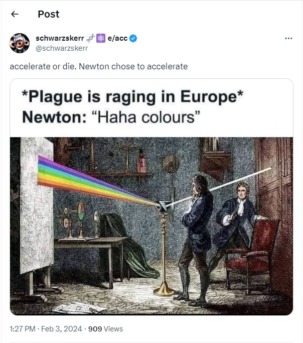 A meme of scientist Isaac Newton