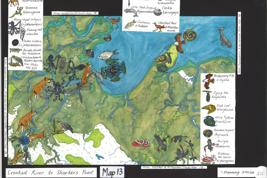 Dreaming stories map