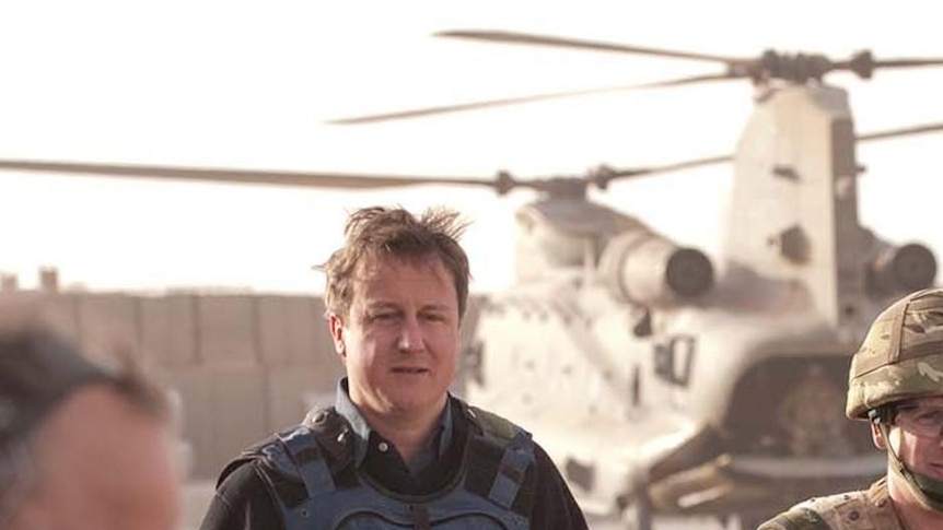 Mr Cameron arrived in Afghanistan on Monday.