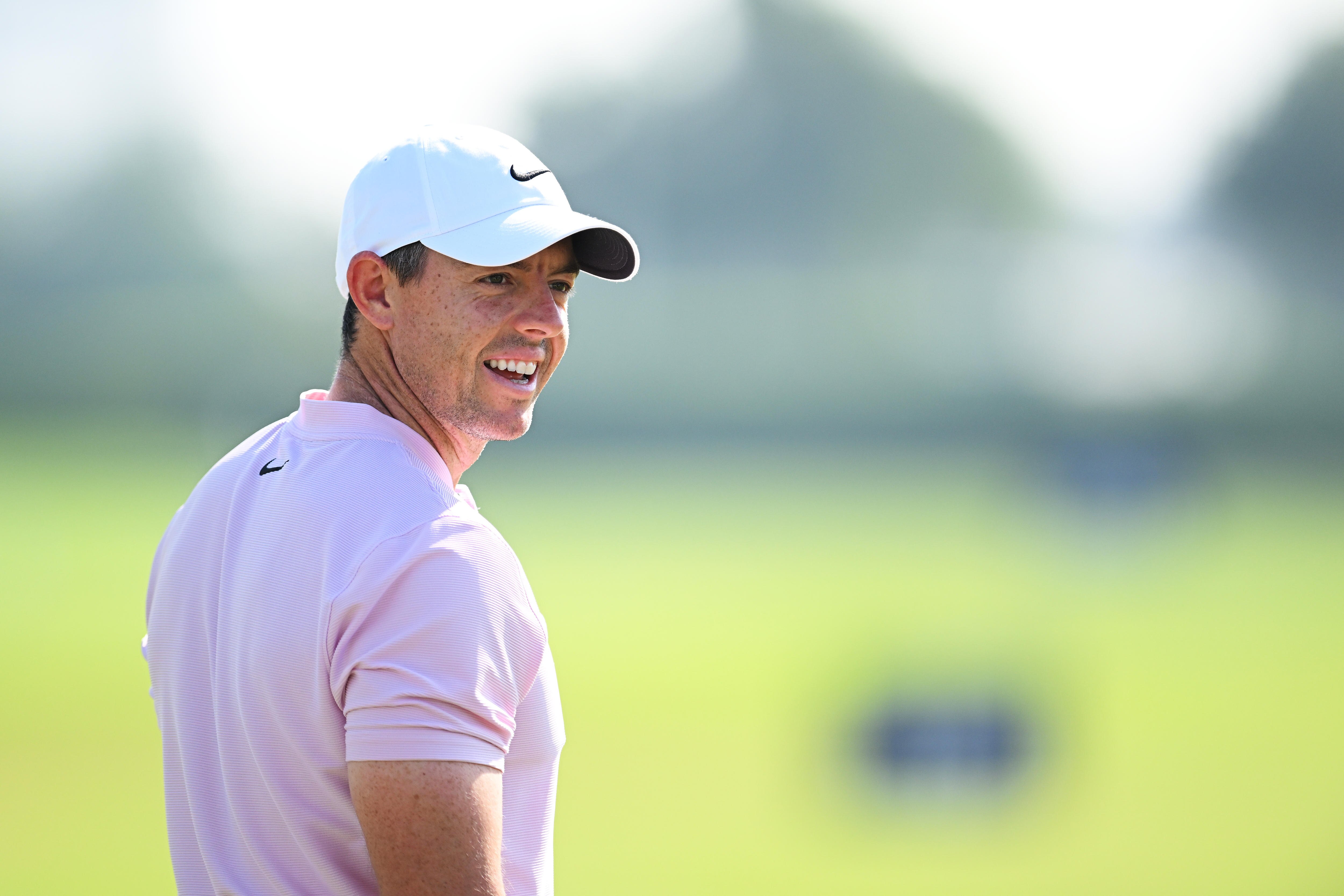 Rory McIlroy smiles