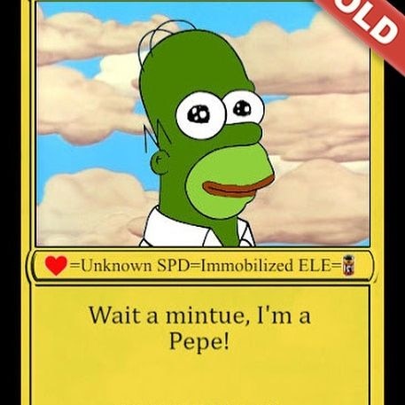 The 'Homer Pepe' Peter Kell sold for US$320,000