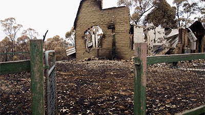 Aftermath of a bushfire on February 3, 2009 in Boolarra, Victoria