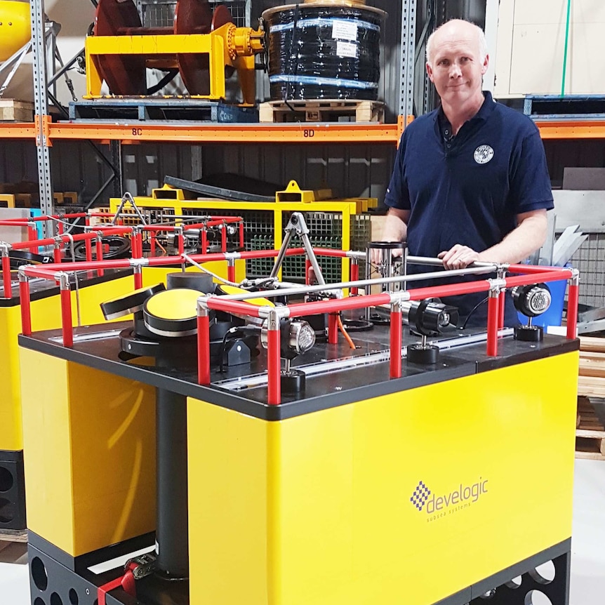 Rob King with new CSIRO equipment.