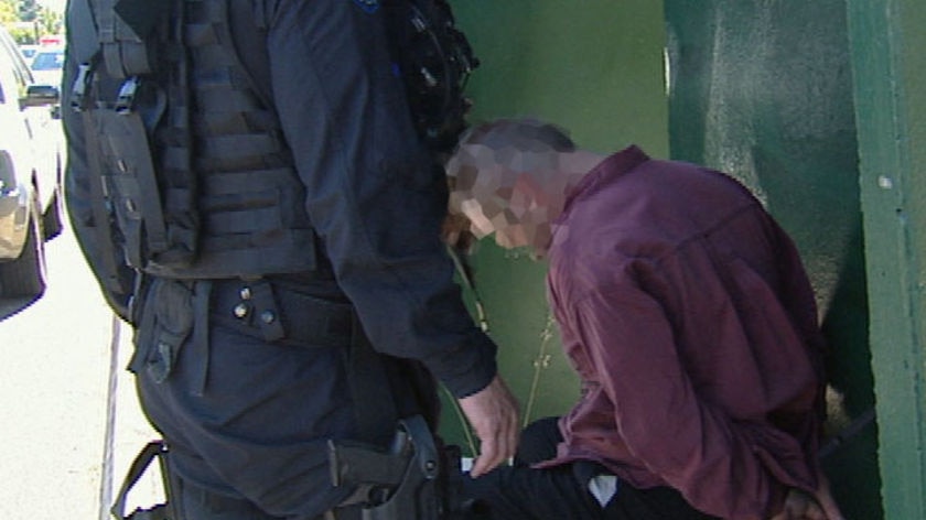 Matthew Francis Leach when arrested by police.