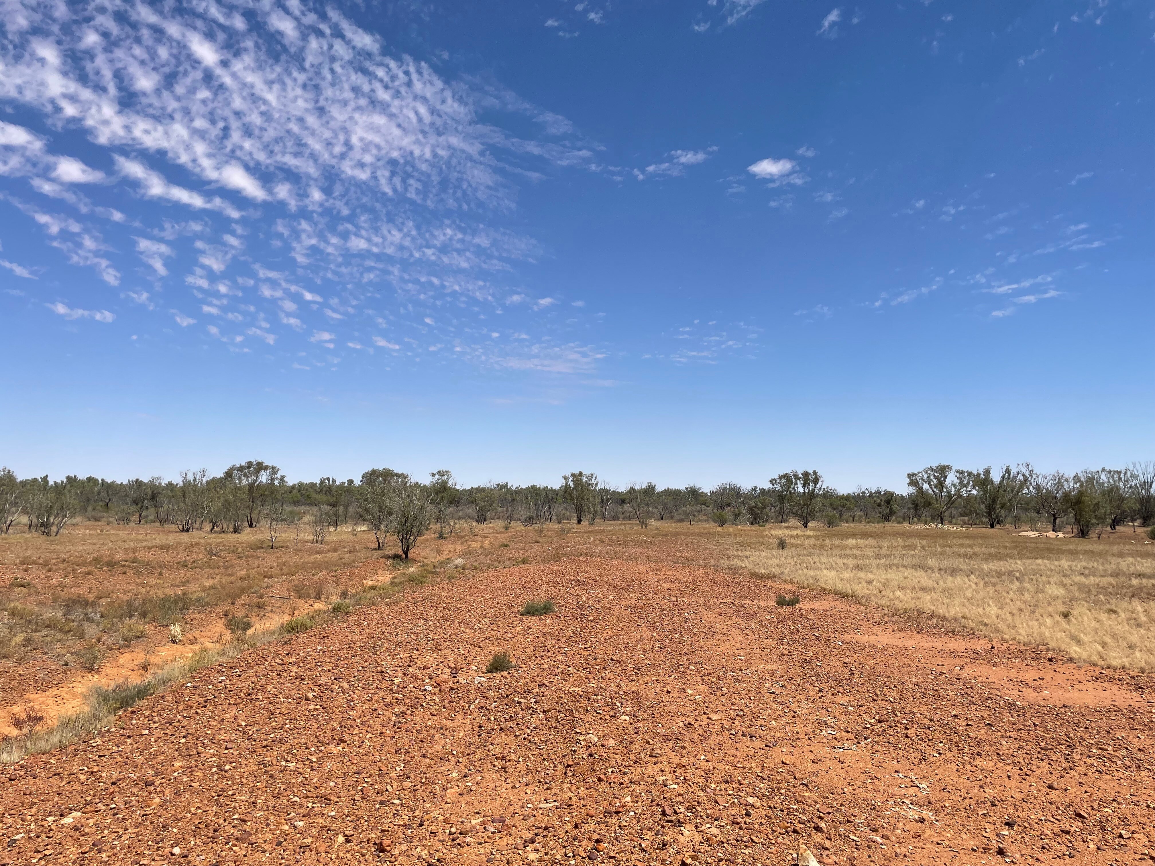 Red dirt barron landscape shot