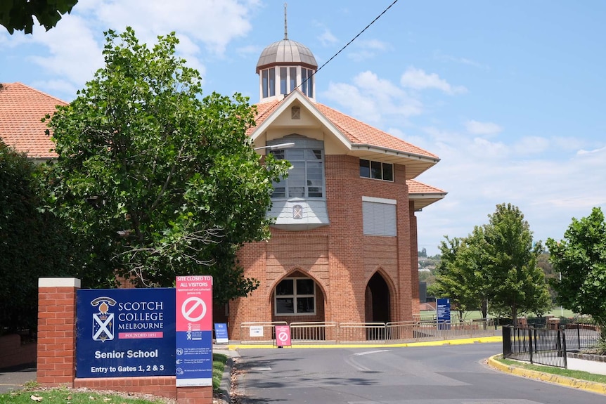 The front gates of the Senior School of Scotch College, Melbourne