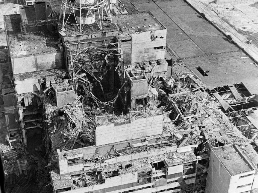 Aerial view of Chernobyl