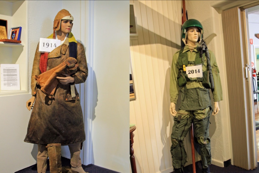 Air force uniforms in 1914 and 2014