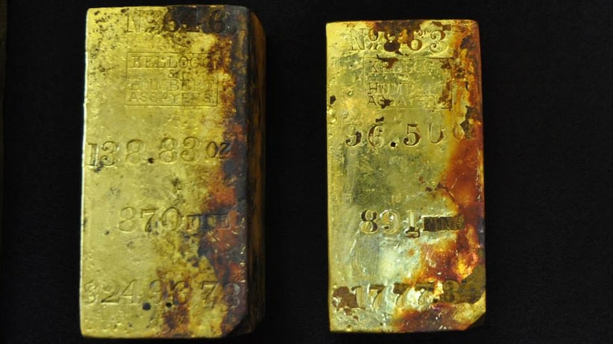 Gold bars from SS Central America