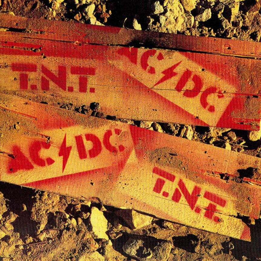 Portada del álbum TNT de la banda australiana AC/DC