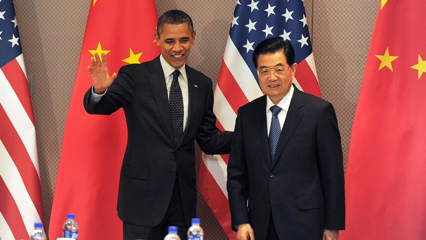 US president Barack Obama and Chinese president Hu Jintao