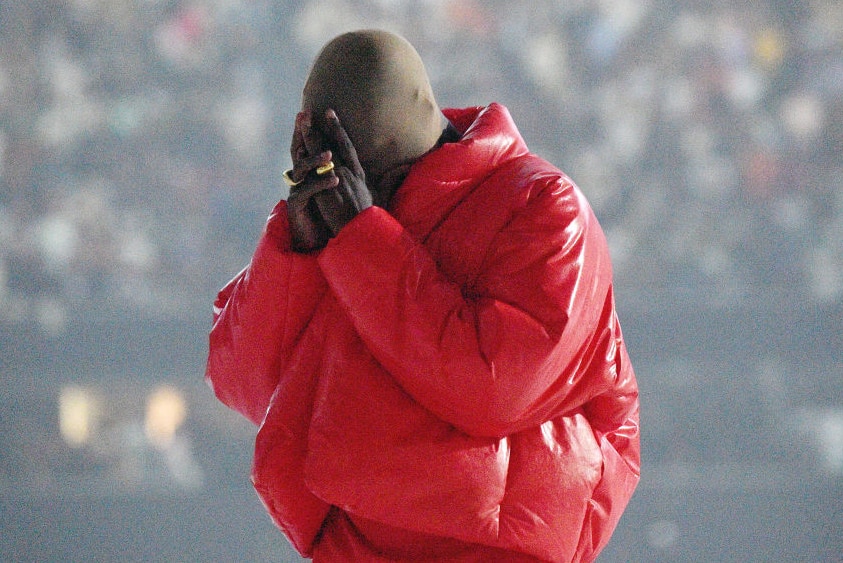 Kanye West au stade Mercedes-Benz à Atlanta pour l'événement d'écoute DONDA