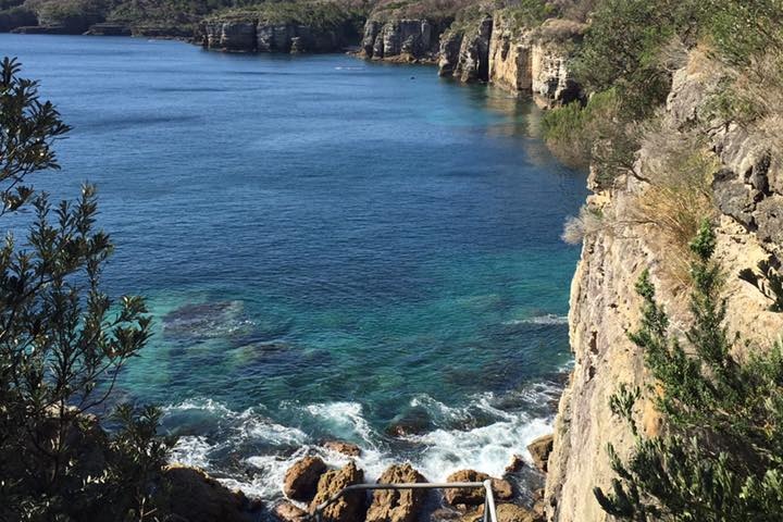 A cliff face at Beecroft Peninsula.