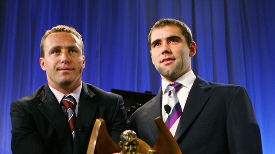 All or nothing ... Manly skipper Matt Orford will lock horns with Melbourne counterpart and former team-mate Cameron Smith for the 2007 NRL premiership trophy
