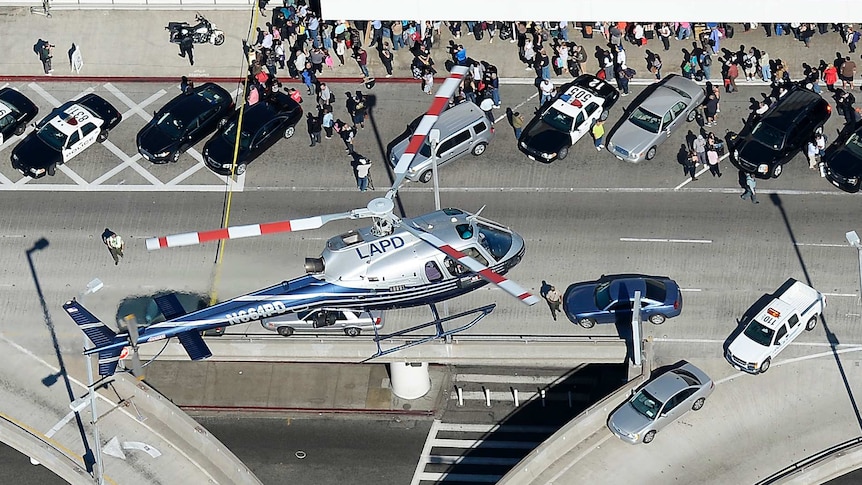 Scene at LAX airport after shooting