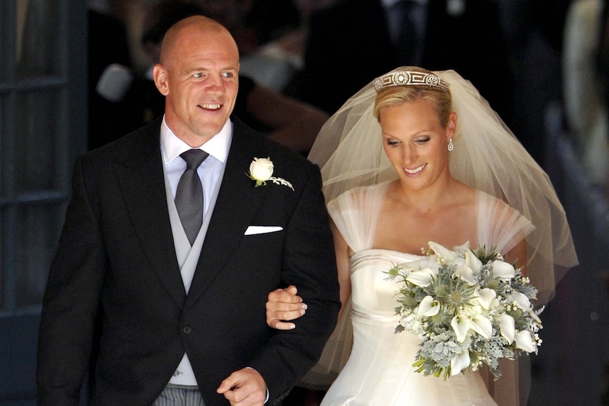 England rugby captain Mike Tindall and royal Zara Phillips