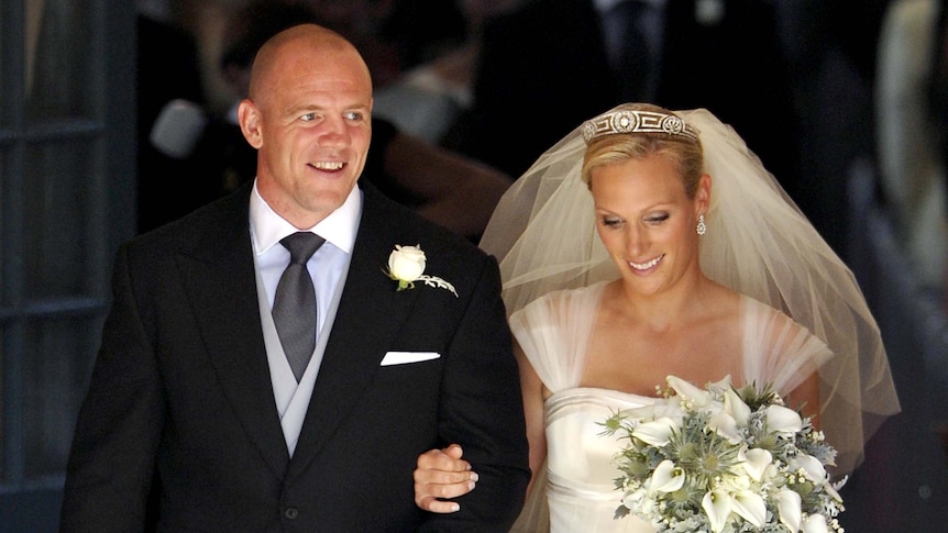 England rugby captain Mike Tindall and royal Zara Phillips