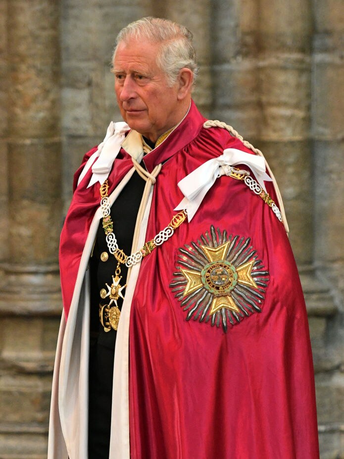 The Prince Of Wales attends The Bath Service At Westminster Abbey.