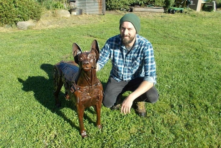 Matt Sloane and his kelpie