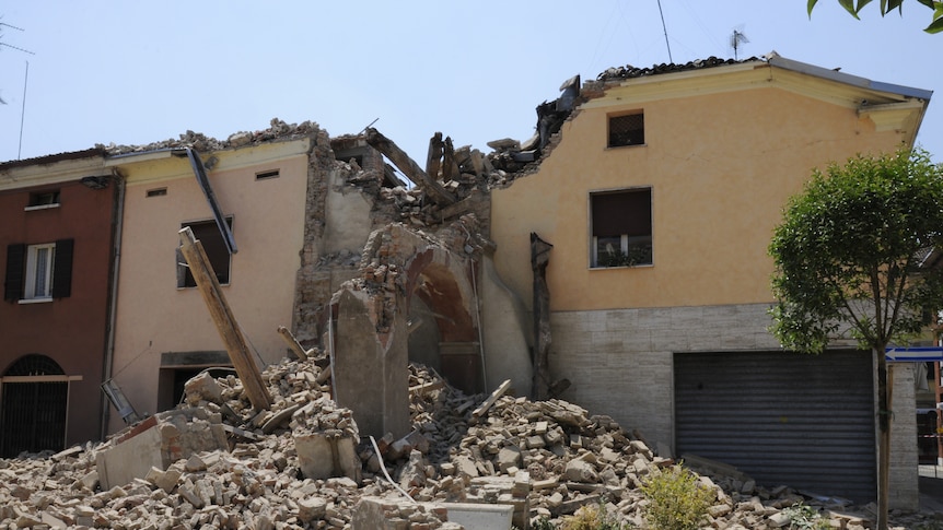Earthquake damage after strong Italy quake