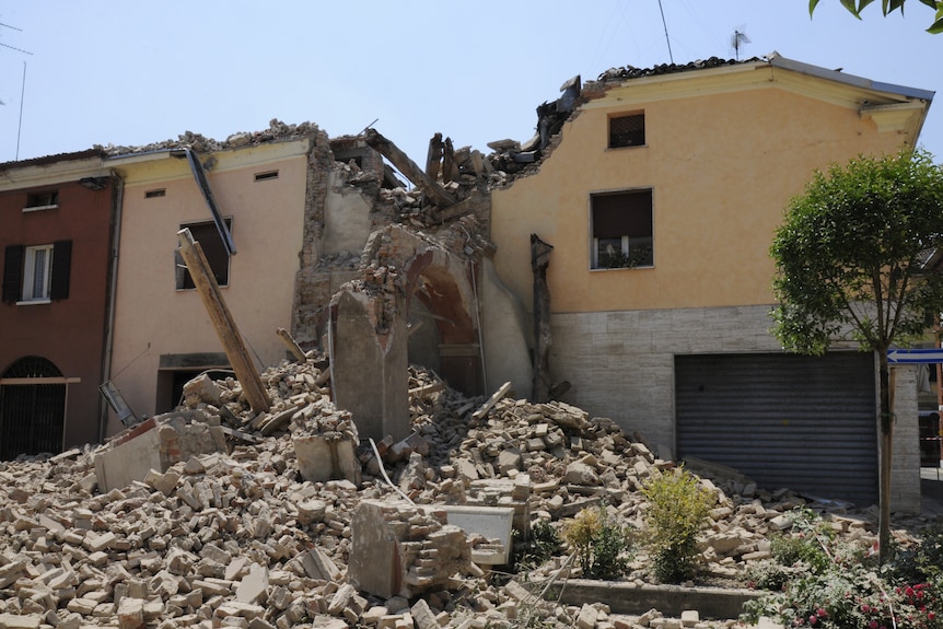 Earthquake damage after strong Italy quake