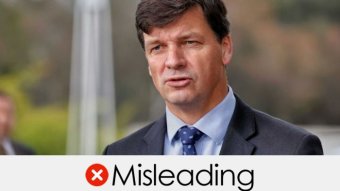 Angus Taylor's claim is misleading