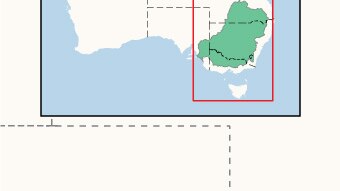 a drawing showing the river catchments in the Murray-Darling Basin Plan