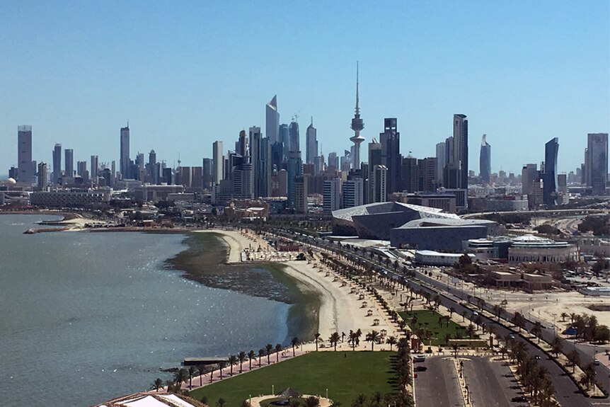 A shot of Kuwait City's skyline.