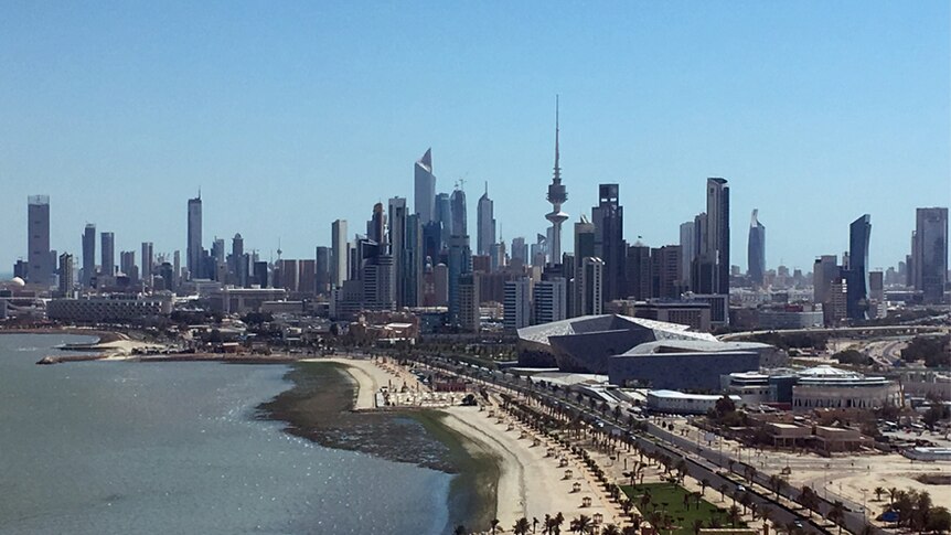 A shot of Kuwait City's skyline.