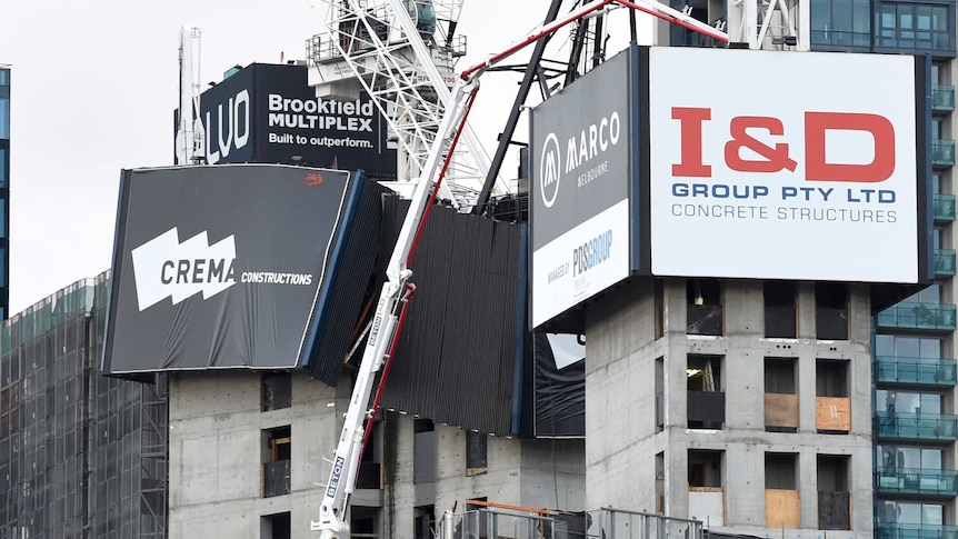 Crane collapse at Southbank construction site