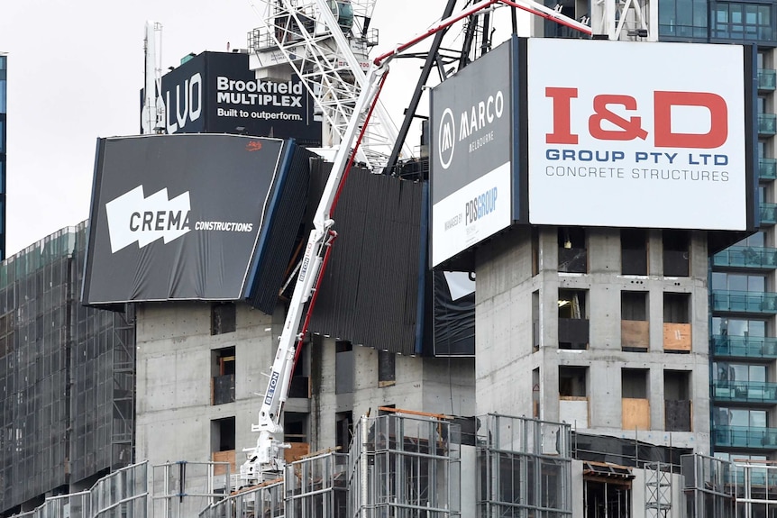 Crane collapse at Southbank construction site