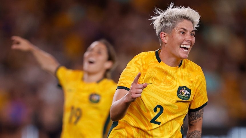 Former Illawarra Stingray Michelle Heyman aims for Matildas spot at Paris Olympics as she continues to shine in national squad