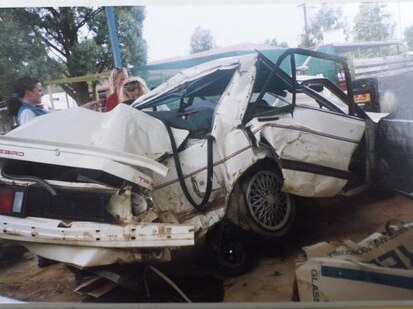 Milly Parker was pulled from this car wreck 22 years ago.