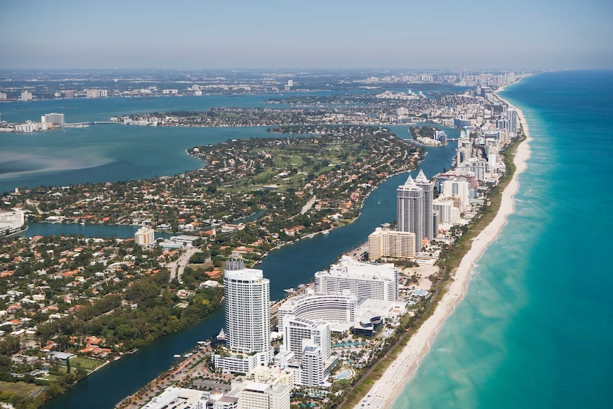 Aerial view of Miami.