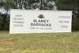 An entrance sign outside of the Kapooka Army Base near Wagga Wagga in New South Wales. 