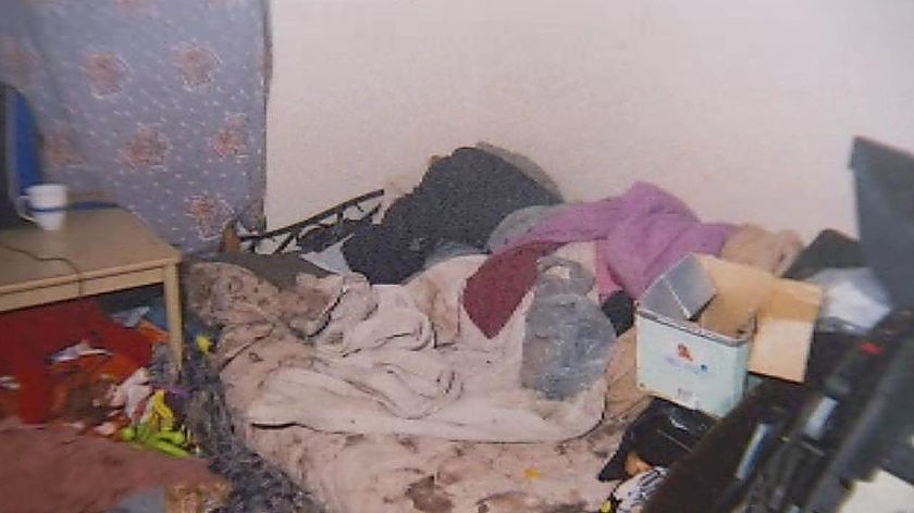 The court has released images of a house where the alleged neglect happened